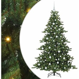 Artificial Hinged Christmas Tree with 300 LEDs 180 cm PVC vidaXL Artificial Hinged Christmas Tree with 300 LEDs 180 cm PVC vidaXL