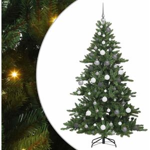 Artificial Hinged Christmas Tree with 300 LEDs 180 cm PVC vidaXL Artificial Hinged Christmas Tree with 300 LEDs 180 cm PVC vidaXL