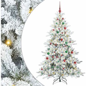 Artificial Hinged Christmas Tree with 300 LEDs 180 cm PVC vidaXL Artificial Hinged Christmas Tree with 300 LEDs 180 cm PVC vidaXL