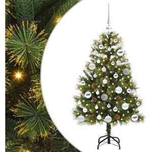 Artificial Hinged Christmas Tree with Cones Green 120 cm vidaXL Artificial Hinged Christmas Tree with Cones Green 120 cm vidaXL