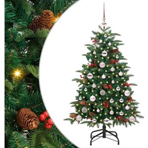 Artificial Christmas Tree with 150 LEDs with Stand Green 120 cm vidaXL Artificial Christmas Tree with 150 LEDs with Stand Green 120 cm vidaXL