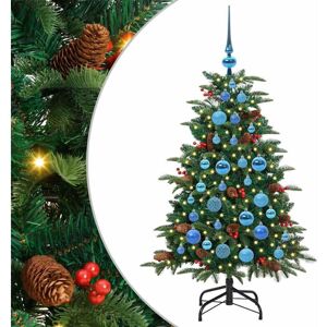 Artificial Christmas Tree with 150 LEDs with Stand Green 120 cm vidaXL Artificial Christmas Tree with 150 LEDs with Stand Green 120 cm vidaXL