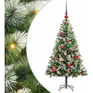 Artificial Hinged Christmas Tree with Flocked Snow 120 cm vidaXL Artificial Hinged Christmas Tree with Flocked Snow 120 cm vidaXL