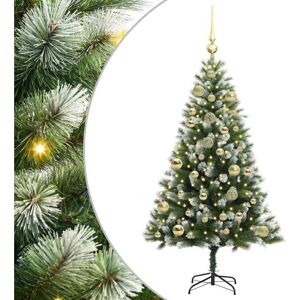 Artificial Hinged Christmas Tree with Flocked Snow 120 cm vidaXL Artificial Hinged Christmas Tree with Flocked Snow 120 cm vidaXL