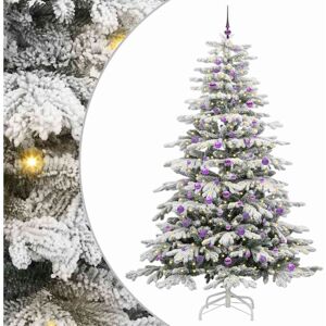 Artificial Hinged Christmas Tree White 240 cm PE and PVC vidaXL Artificial Hinged Christmas Tree White 240 cm PE and PVC vidaXL