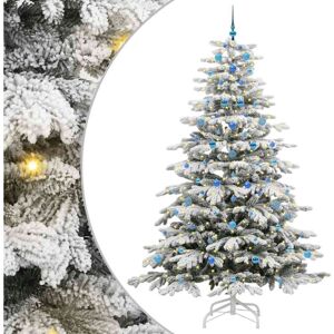 Artificial Hinged Christmas Tree White 240 cm PE and PVC vidaXL Artificial Hinged Christmas Tree White 240 cm PE and PVC vidaXL