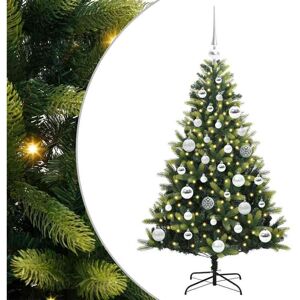 Artificial Hinged Christmas Tree 150 LEDs Green 120 cm vidaXL Artificial Hinged Christmas Tree 150 LEDs Green 120 cm vidaXL
