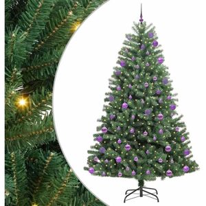 Artificial Hinged Christmas Tree Green 270 cm PVC and Metal vidaXL Artificial Hinged Christmas Tree Green 270 cm PVC and Metal vidaXL