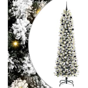 Artificial Christmas Tree with 300 LEDs Green and white 240 cm vidaXL Artificial Christmas Tree with 300 LEDs Green and white 240 cm vidaXL