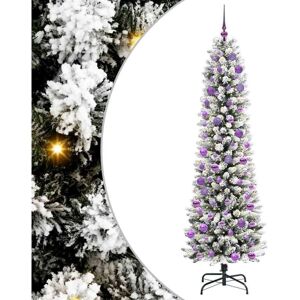 Artificial Christmas Tree with 300 LEDs Green and white 240 cm vidaXL Artificial Christmas Tree with 300 LEDs Green and white 240 cm vidaXL