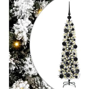 Artificial Christmas Tree with 150 LEDs Green and white 120 cm vidaXL Artificial Christmas Tree with 150 LEDs Green and white 120 cm vidaXL