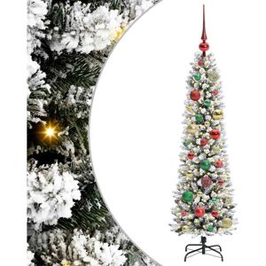 Artificial Christmas Tree with 150 LEDs Green and white 120 cm vidaXL Artificial Christmas Tree with 150 LEDs Green and white 120 cm vidaXL