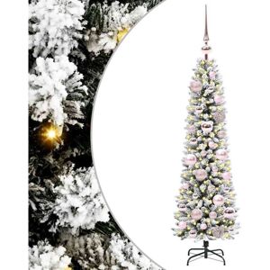 Artificial Christmas Tree with 150 LEDs Green and white 120 cm vidaXL Artificial Christmas Tree with 150 LEDs Green and white 120 cm vidaXL