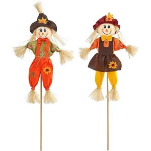 MARCO PAUL Autumn Garden Scarecrow Outdoor Harvest Fall Decoration Friendly Halloween Scarecrow Ornament 90cm MARCO PAUL Autumn Garden Scarecrow Outdoor Harvest Fall Decoration Friendly Halloween Scarecrow Ornament 90cm