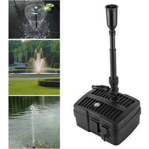 TONCHEAN Bomba de estanque 4 en 1 con filtro, filtro UV de 5 W, 1000 L/H con cable de alimentación de 10 m para fuentes y jardines TONCHEAN Bomba de estanque 4 en 1 con filtro, filtro UV de 5 W, 1000 L/H con cable de alimentación de 10 m para fuentes y jardines