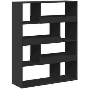 Vidaxl - Bookcase Black 100x33x125.5 cm Engineered Wood Vidaxl - Bookcase Black 100x33x125.5 cm Engineered Wood