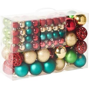 BELIANI Set of 100 Baubles VANERN Multicolour BELIANI Set of 100 Baubles VANERN Multicolour