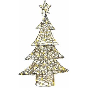 Christmas Tree with 120 LEDs Warm white 120 cm Rattan vidaXL Christmas Tree with 120 LEDs Warm white 120 cm Rattan vidaXL