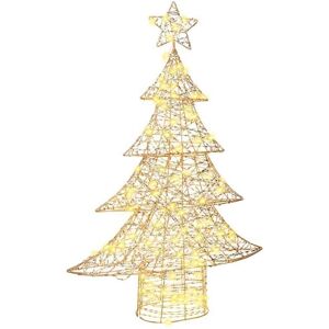 Christmas Tree with 120 LEDs Warm white 120 cm PET vidaXL Christmas Tree with 120 LEDs Warm white 120 cm PET vidaXL