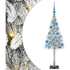 Christmas Tree with 150 LEDs White 120 cm PE and Steel vidaXL Christmas Tree with 150 LEDs White 120 cm PE and Steel vidaXL