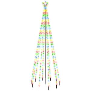 Christmas Tree with Spike Colourful 310 LEDs 300 cm vidaXL Christmas Tree with Spike Colourful 310 LEDs 300 cm vidaXL