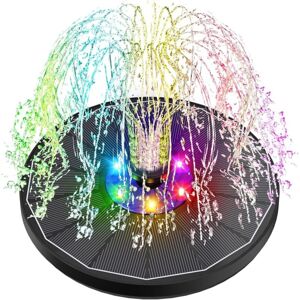 WOIYIC Colorful LED Solar Fountain, 3.5W Outdoor Floating Solar Pond Pump, 2200mAh Battery, 2025 Glass Solar Fountain with 6 Nozzles for Bird Bath Aquarium WOIYIC Colorful LED Solar Fountain, 3.5W Outdoor Floating Solar Pond Pump, 2200mAh Battery, 2025 Glass Solar Fountain with 6 Nozzles for Bird Bath Aquarium