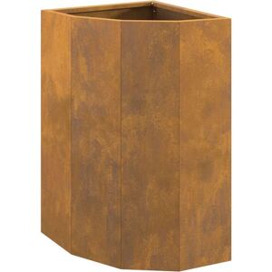 Corner Planter Rusty 30 x 30 x 50 cm Weathering steel vidaXL Corner Planter Rusty 30 x 30 x 50 cm Weathering steel vidaXL