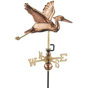 Cottage Heron in Flight Copper Weathervane - H54 x W40 x L42 cm Cottage Heron in Flight Copper Weathervane - H54 x W40 x L42 cm