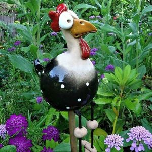 GOTRAYS Decorative Chicken Garden. Funny Garden Statues Outdoor Fairy Garden Decoration. Funny Resin Chicken Hen Shaped Garden Decoration Animal Figurine GOTRAYS Decorative Chicken Garden. Funny Garden Statues Outdoor Fairy Garden Decoration. Funny Resin Chicken Hen Shaped Garden Decoration Animal Figurine