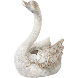 Beliani - Figura decorativa MgO cisne - Garden Statue - White Beliani - Figura decorativa MgO cisne - Garden Statue - White