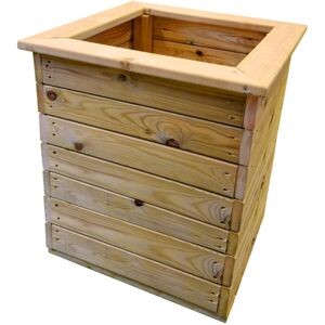 CHURNET VALLEY Deluxe Square Planter - Timber - L50 x W50 x H53 cm - Fully Assembled CHURNET VALLEY Deluxe Square Planter - Timber - L50 x W50 x H53 cm - Fully Assembled