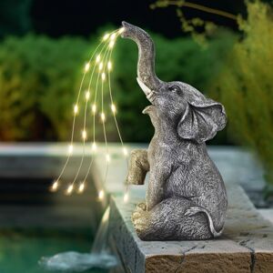 Tinor - Elephant Statue - Garden Decoration - Watering Elephant Figurine - Solar Powered led Lights - Gifts for Mom - Birthday Gifts for Women Tinor - Elephant Statue - Garden Decoration - Watering Elephant Figurine - Solar Powered led Lights - Gifts for Mom - Birthday Gifts for Women
