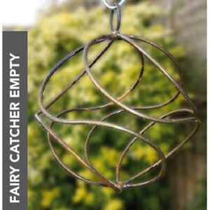 Fairy Catcher Empty - Ready to Rust Hanging Ornament - Solid Steel - L27.9 x W27.9 x H27 cm - Bare Metal/Ready to Rust Fairy Catcher Empty - Ready to Rust Hanging Ornament - Solid Steel - L27.9 x W27.9 x H27 cm - Bare Metal/Ready to Rust