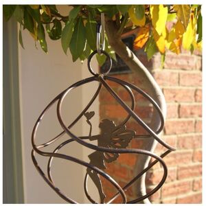 Fairy Catcher With Standing Fairy Brown - Hanging Ornament - Solid Steel - L27.9 x W27.9 x H27 cm - Black Fairy Catcher With Standing Fairy Brown - Hanging Ornament - Solid Steel - L27.9 x W27.9 x H27 cm - Black