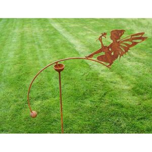 Fairy Sitting Wind Rocker Single Bare Metal/Ready to Rust - Steel - L66 x W54 x H148.5 cm Fairy Sitting Wind Rocker Single Bare Metal/Ready to Rust - Steel - L66 x W54 x H148.5 cm