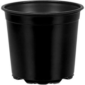 Flower Pot 200 pcs Black Ø 15 x 13 cm Plastic vidaXL Flower Pot 200 pcs Black Ø 15 x 13 cm Plastic vidaXL