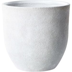 BELIANI Plant Pot KANNIA 55 cm White BELIANI Plant Pot KANNIA 55 cm White