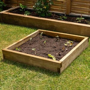 Forest Garden - Forest Caledonian Small Raised Bed 3' x 3' (0.9m x 0.9m) - Pressure treated