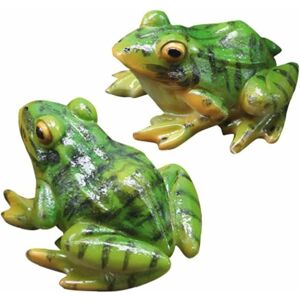 HÉLOISE Frog Statue, 2PCS Pond Resin Frog Figurine Craft Ornament Fairy Garden Micro Landscape Decoration for Plant Pot HÉLOISE Frog Statue, 2PCS Pond Resin Frog Figurine Craft Ornament Fairy Garden Micro Landscape Decoration for Plant Pot