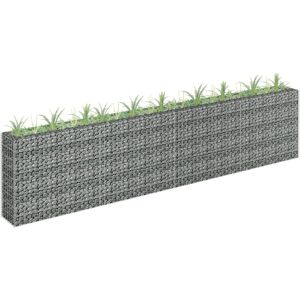 Bonnevie - Gabion Raised Bed,Planter,Plant pot,Flower box Galvanised Steel 360x30x90 cm VSVS916378 Bonnevie - Gabion Raised Bed,Planter,Plant pot,Flower box Galvanised Steel 360x30x90 cm VSVS916378