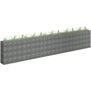 Bonnevie - Gabion Raised Bed,Planter,Plant pot,Flower box Galvanised Steel 450x30x90 cm VSVS949561 Bonnevie - Gabion Raised Bed,Planter,Plant pot,Flower box Galvanised Steel 450x30x90 cm VSVS949561