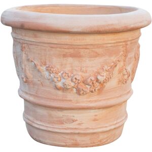 Biscottini - Round Terracotta pot 50X44 cm Outdoor and indoor vase Garden planter Made in Italy Flower pot Balcony planter Jar for plant Biscottini - Round Terracotta pot 50X44 cm Outdoor and indoor vase Garden planter Made in Italy Flower pot Balcony planter Jar for plant