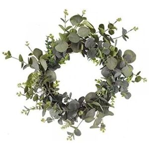 MARCO PAUL Garden Mile 40cm Floral Artificial Eucalyptus Foliage Ornamental Wreath Wall Hanging Fence Door Decoration (Verde) MARCO PAUL Garden Mile 40cm Floral Artificial Eucalyptus Foliage Ornamental Wreath Wall Hanging Fence Door Decoration (Verde)