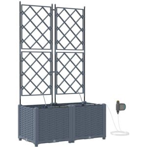 Garden Light grey 80 x 40 x 142 cm Steel vidaXL Garden Light grey 80 x 40 x 142 cm Steel vidaXL