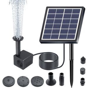 Solar Water Pump 6V 1.5W 6 Modes 160L/h Lifting Height 50cm with 8 Nozzles Solar Fountain Pump - Groofoo Solar Water Pump 6V 1.5W 6 Modes 160L/h Lifting Height 50cm with 8 Nozzles Solar Fountain Pump - Groofoo