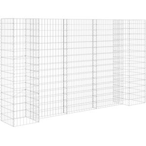 vidaXL H-Shaped Gabion Planter Steel Wire 260x40x150 cm vidaXL H-Shaped Gabion Planter Steel Wire 260x40x150 cm