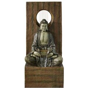 Halo Buddha Water Feature - L56 x W69 x H152 cm Halo Buddha Water Feature - L56 x W69 x H152 cm
