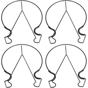 Groofoo - Hanging Railing Flower Pot Holder Iron Easy to Install Stable Rust Proof Fence Planter Rack for Garden Balcony Terrace 4pcs Groofoo - Hanging Railing Flower Pot Holder Iron Easy to Install Stable Rust Proof Fence Planter Rack for Garden Balcony Terrace 4pcs