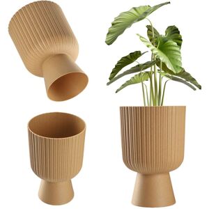 KADAX chalice-shaped flower pot, planting tray, 14 cm, brown KADAX chalice-shaped flower pot, planting tray, 14 cm, brown