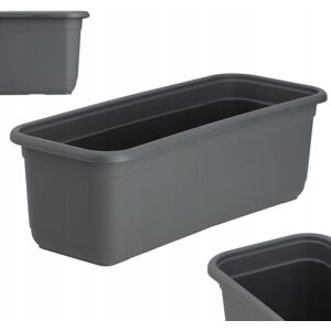 KADAX flower box, balcony box made of plastic, planter, 40 cm, anthracite KADAX flower box, balcony box made of plastic, planter, 40 cm, anthracite